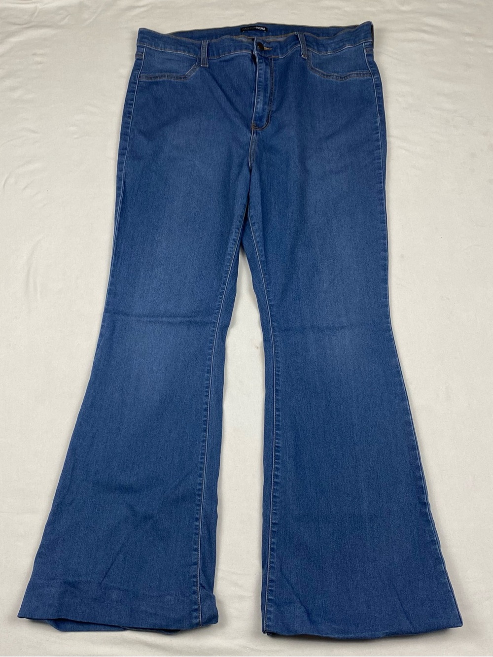 Fashion Nova Dark Blue Flare Jeans